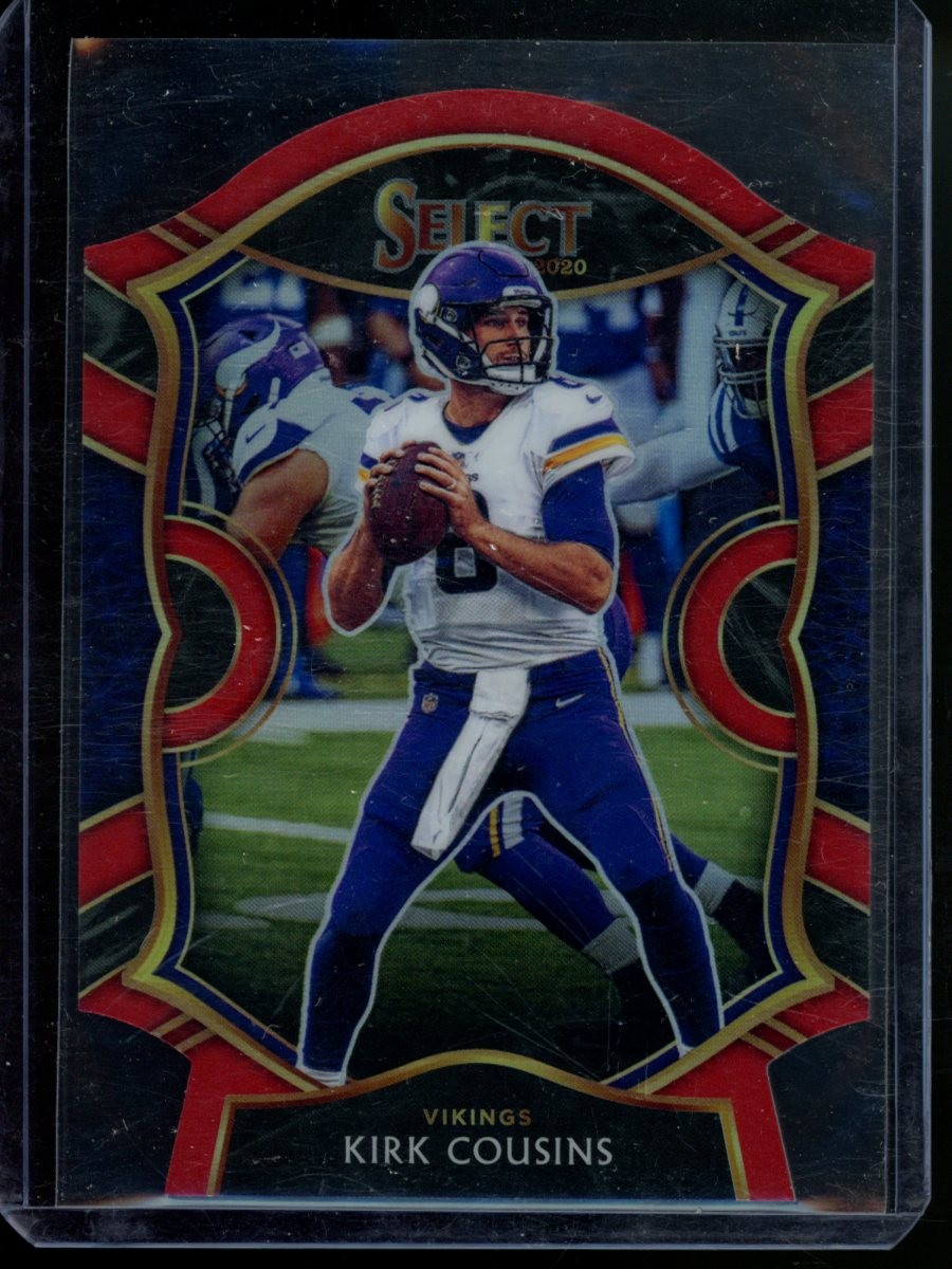 2020 Panini Select Kirk Cousins Red Prizm Die Cut Minnesota Vikings #24