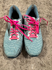 Brooks Ghost 14 Blue/Pink/Black/Gray Low Top Lace-Up Running Sneakers 2021