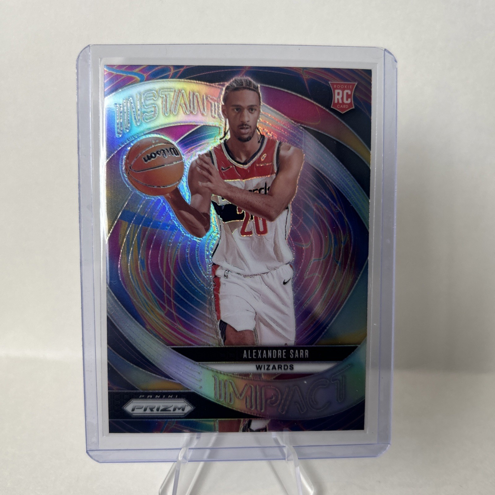 Alexandre Sarr 2024-25 Prizm Basketball SILVER PRIZM Instant Impact RC Wizards
