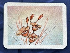 Acquerello floreale originale Aceo di David B Bailey 0335