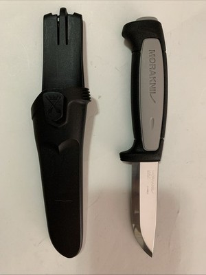 Morakniv Craftline Robust Fixed Carbon Steel 3.6   Blade W/ Combi- Sheath