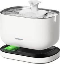 PETLIBRO Cordless Cat Water Fountain, Rechargeable Battery Operated Wireless Pet
