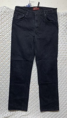 Arizona Jeans Men's 36x34 Approx 36x33 Black Denim Relaxed
