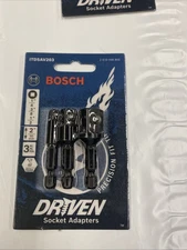 3-Piece 1/4 In. Hex Impact Socket Adapter Set for Optimal Performance ITDSAV203