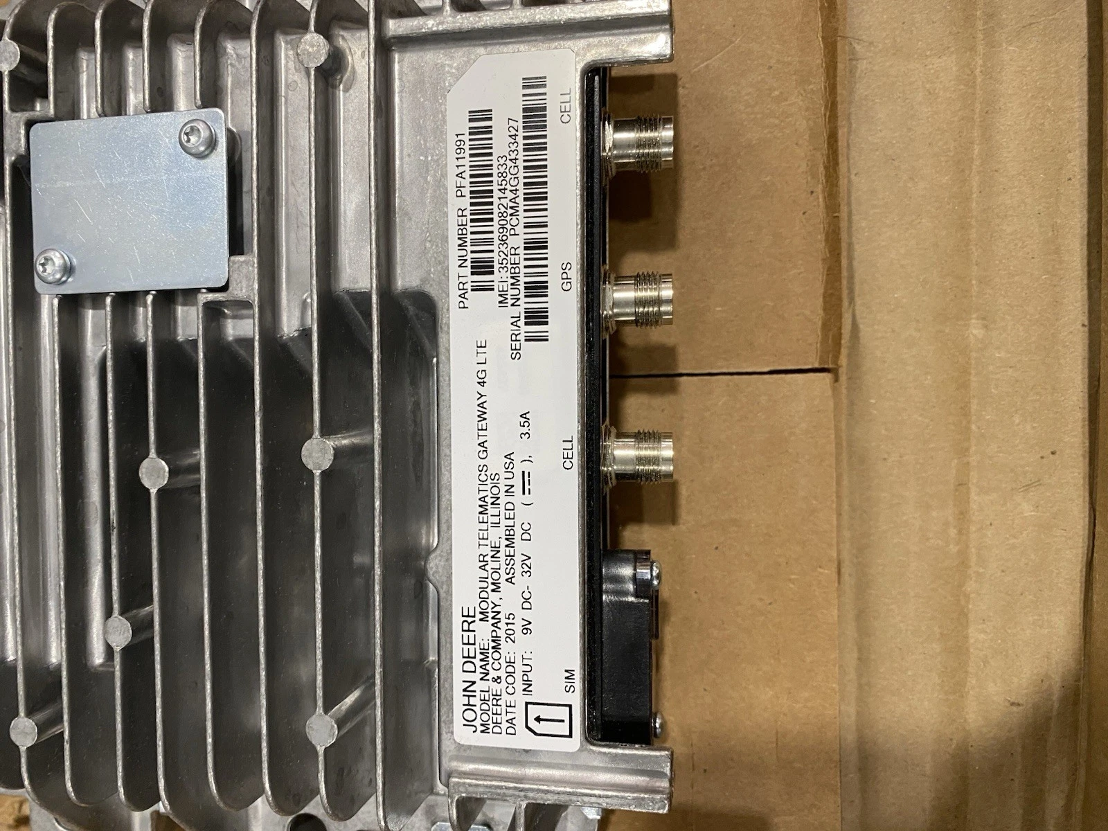 John Deere Modular Telematics Gateway 4G LTE PFA11991 BPF11944 - New Inc VAT 4