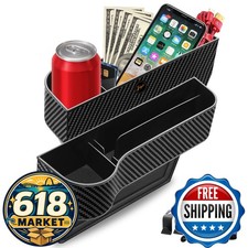 Car Seat Gap Filler Organizer 2 Pack Cup Holder Console