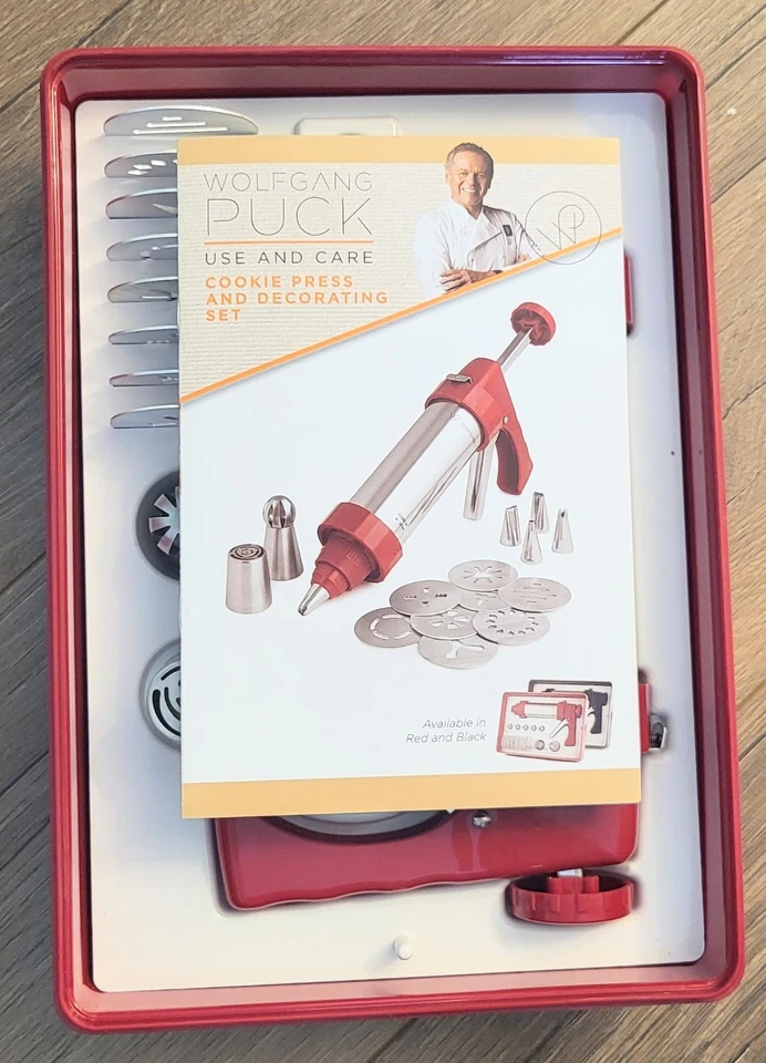 Wolfgang Puck Cookie Press & Decorating Set.. Case Is Red👉SDP👈 - Image 4 of 4