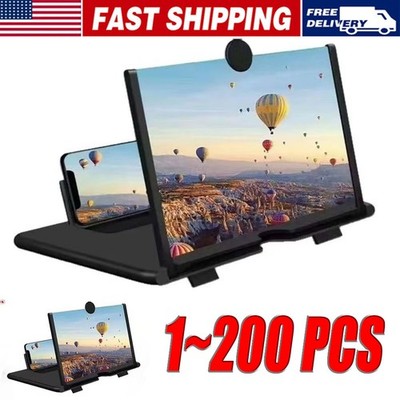 13'' Screen Magnifier Cell phone Newest Version 3D HD Video Phone Amplifier Lot