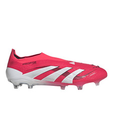 adidas Predator Elite Laceless Firm Ground Soccer Cleats Mens Red Sneakers Athle