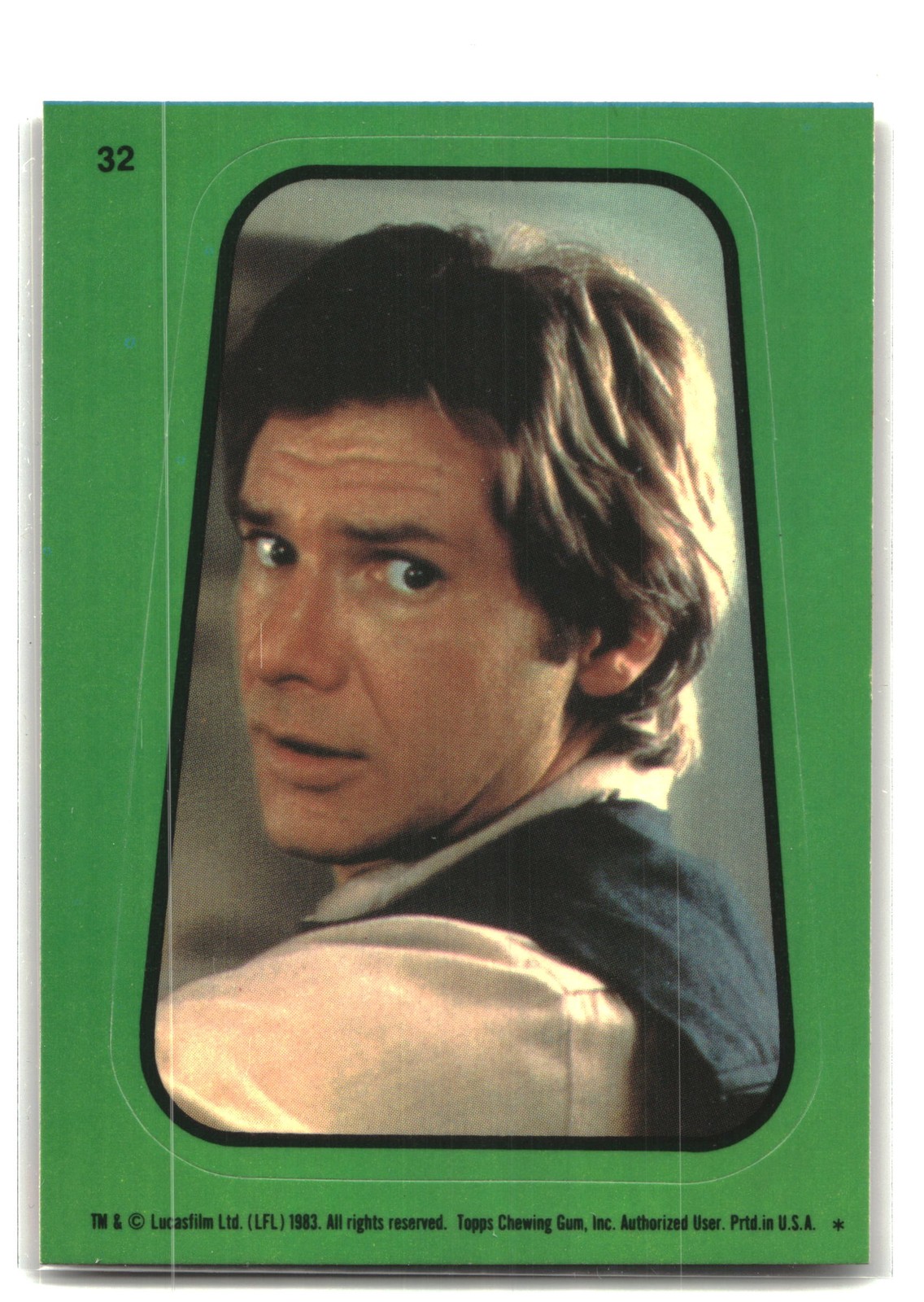 1983 Topps Star Wars: Return of the Jedi #32a Han Solo Stickers