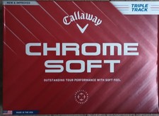 Brand New. Callaway Chrome Soft Golf Balls. Triple Track. White Ball. One Dozen.