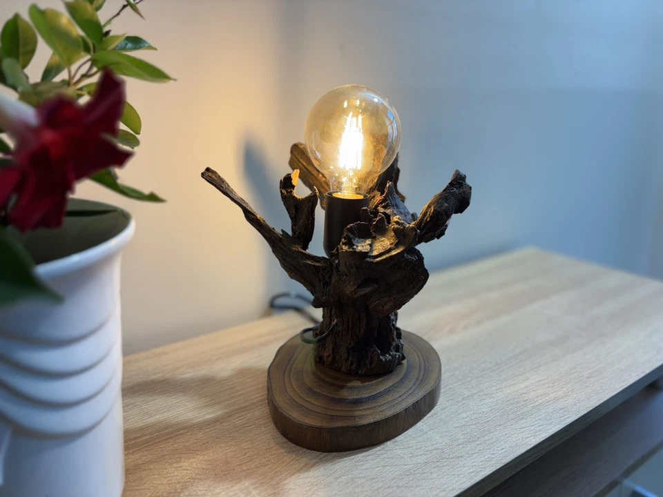 Tischlampe - Handgefertigte Tischlampe Aus Treibholz.  - Bild 4 von 4