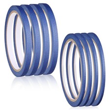 8 Rolls Pinstripe Tape Thin Painters Tape Masking Tape In 1/8 1/4 Inch Line Tap