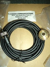 NEW Tram NMO 3/4" Hole Mount 17' cable w/ PL-259 Connector For Most Radios Roof