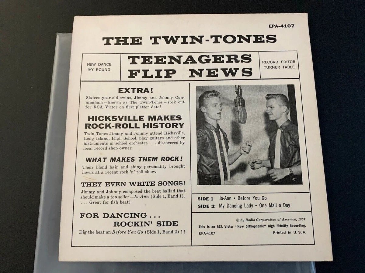 Jim and John The Twin-Tones Vinyl RCA 45 EP Lambretta 1958 RCA Victor