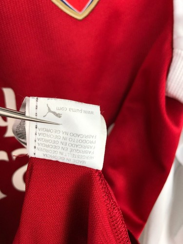 Arsenal Home football shirt 2017 Soccer Long Sleeve Jersey Gunners Mens Size M - Picture 14 of 18