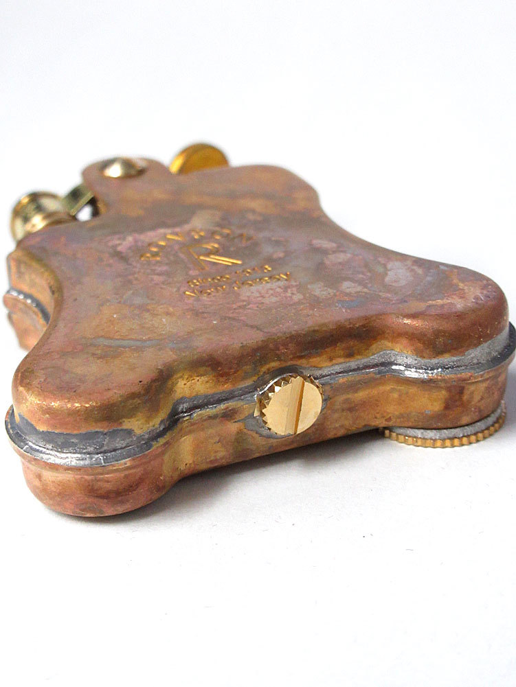 Ronson Banjo Steampunk Design Oil Lighter Japanese Made in JAPAN 