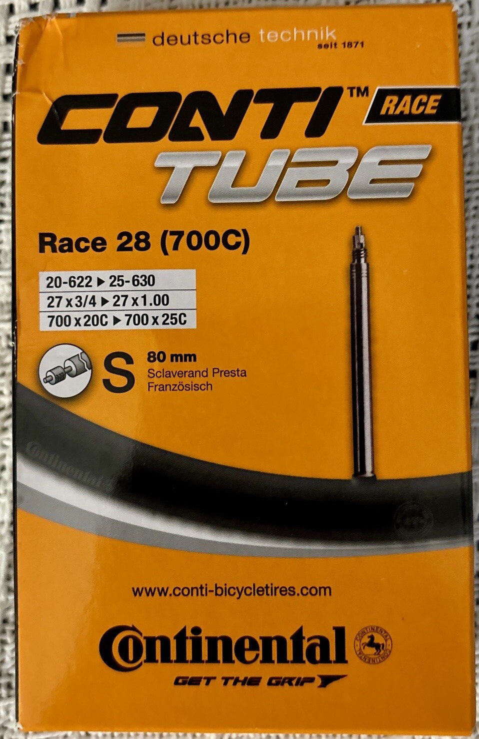 Continental Race 28 700c Inner Tubes Valve