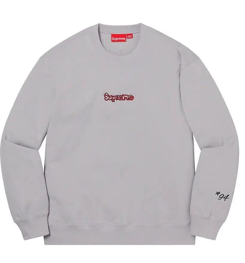 [Neuf avec sac] Logo Supreme Gonz 2021 col rond gris/gris moyen M
