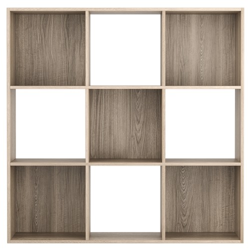 9 Cube Storage Organizer Wooden Bookshelf Display W/ 5 Removable Back Panel Oak - Picture 10 of 22