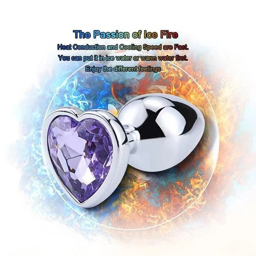 2025 Anal Butt Plug HEART STAINLESS Butt Plug Sex Toy For Women Men Couple Gift - Picture 7 of 32