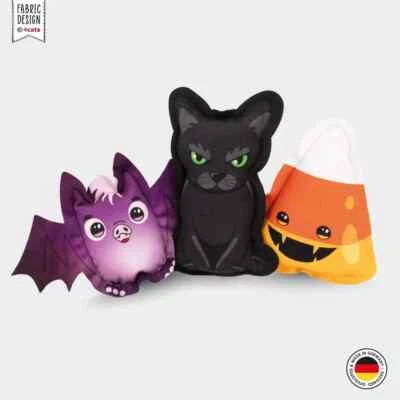 4CATS 4Katzen - Halloween Sammlung Figur Kissen Katzenspielzeug mit Katzenminze & Silbervi...