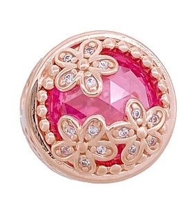 charm pandora rose flower charm pandora rose flower