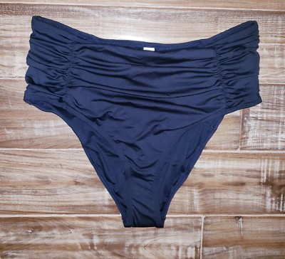 Cocoship NEW Navy Women's Size 4XL XXXXL Plus Bikini Bottom High