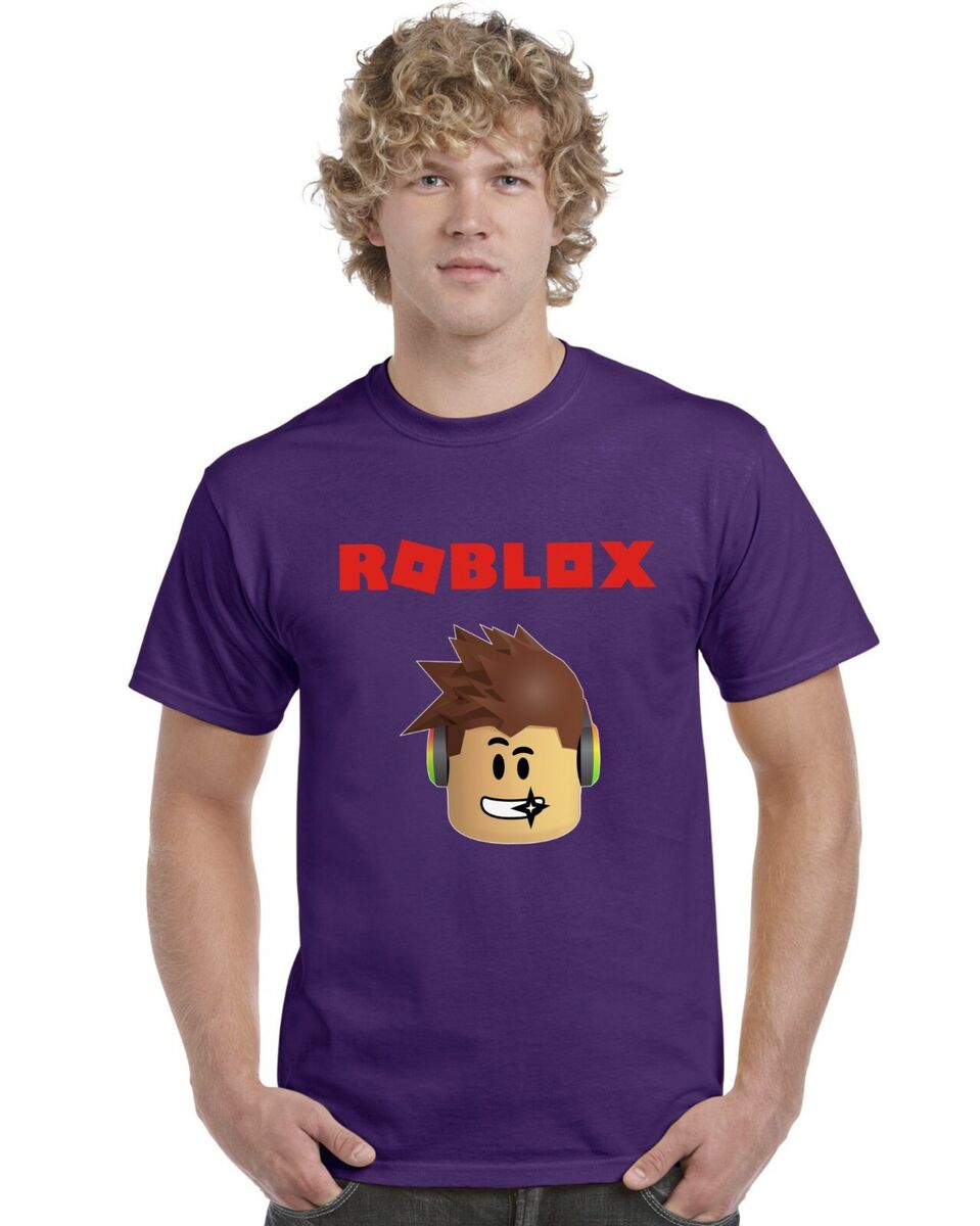 Roblox Face Kids T-Shirt Tee Top Gaming Gamer Boys Girls