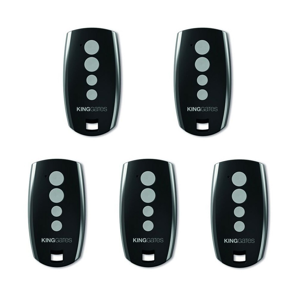 Pack de 5 télécommandes King-Gates Stylo 4 noires KVASTY4A