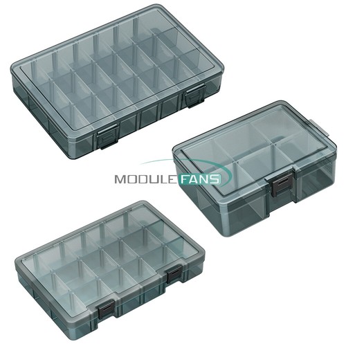Plastic Small Parts Organizer Storage Screws Bolts Nuts Tool Case 6/18/21 Grids - Picture 2 of 20