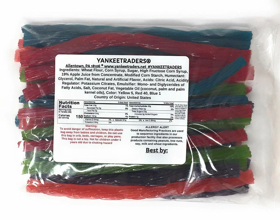 Giros de regaliz de frutas surtidos YANKEETRADERS®, 2, 12 OZ. Bolsas (24 oz.) Foto 3 de 3