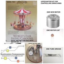 MR CHRISTMAS -World's Fair Swing Carousel -REPLACEMENT PART -UPPER MOTOR KIT