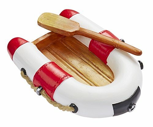 Hobby-Fun Dinghy Rosso/Bianco ca. 7 x 5 cm (X8q)