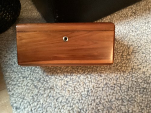 Vintage Lane Miniature Cedar Chest Jewelry Trinket Dresser Box