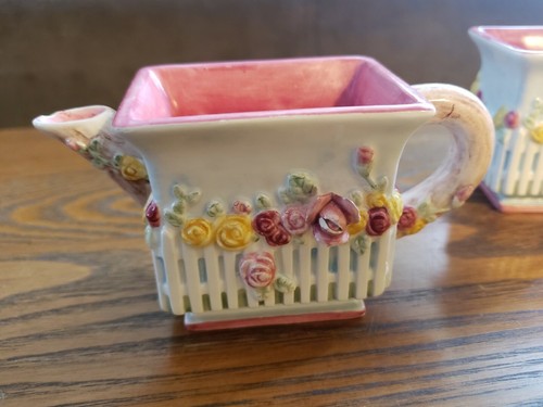 Royal Albert Old Country Roses Cottage Creamer and Sugar Bowl Set ***chip - Picture 7 of 20