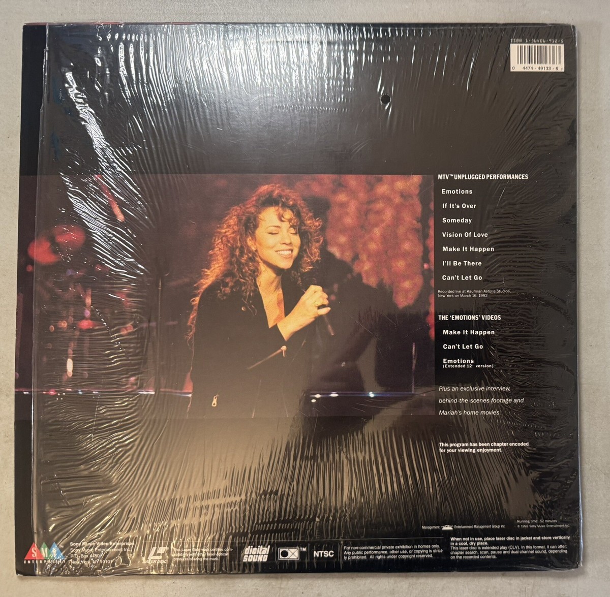 Mariah Carey - MTV Unplugged +3 (Laserdisc, 12