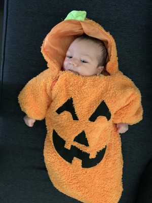 baby orange costume