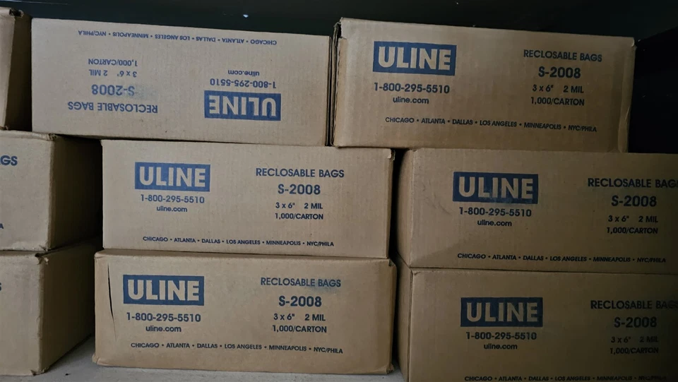 6000pcs 2ML Zipper Reclosable Baggies Uline Zip Seal Bags 3" X 6" 2 mil  - Image 4 of 4