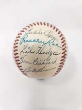 1949 NL All Star Team Signed Baseball Campanella Hodges Mize Spahn Musial JSA