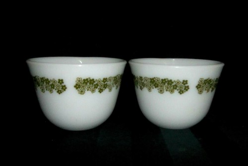 Corning Corelle Spring Blossom Crazy Daisy Set of 2 Milk Glass Cups with Saucers - Picture 8 of 13