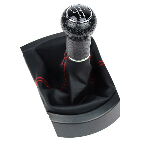 Hacreyatu Handleiding 5 Speed Gear Stick Shift Knop voor Seat Ibiza 2002-2010 (Zwarte Lijn