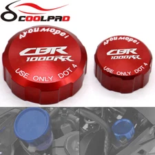 Front Rear Brake Fluid Reservoir Cover Cap For HONDA CBR1000RR CBR 1000RR 04-20