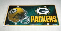 Nfl : Green Bay Packers Embossed Metal License Plate - Nfl : Green Bay Packers Embossed Metal License Plate -