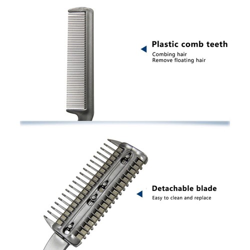 2 Sided Razor Clipper Comb Pet Hair Trimmer Grooming Cutter For Dogs Cats Puppy - Picture 7 of 9