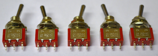 Expo A28012 Miniature Switches On/On SPDT Changeover Switches Pack of 5