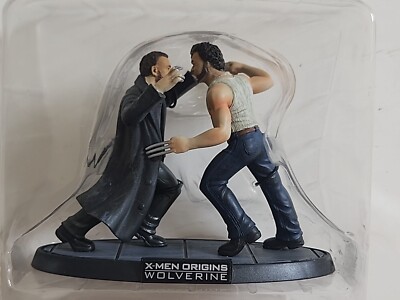 X-men Origins Wolverine Blu-ray exclusive Logan vs Sabertooth PVC figurine RARE!