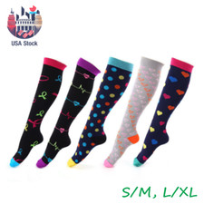 US Stock 21-59mg Compression Medical Socks Nursing For Crossfit Women Men Travel