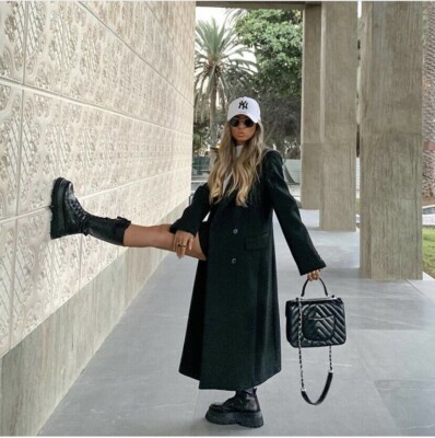 ZARA 最終値下げ 未使用 Zara Women Flat Leather Boots With Track Soles Black 7150