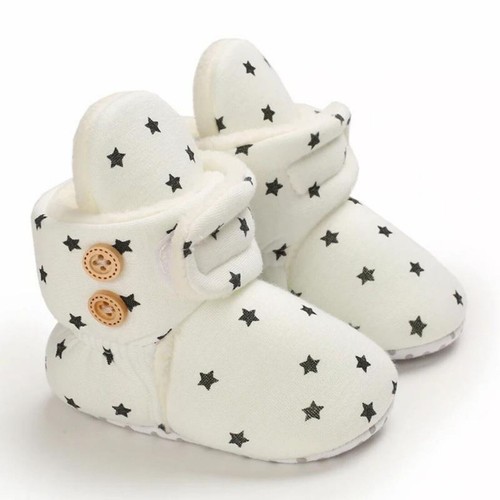 Star Soft Cotton Indoor Prewalk Warm Socks Booties Baby Socks Shoes - Picture 14 of 17